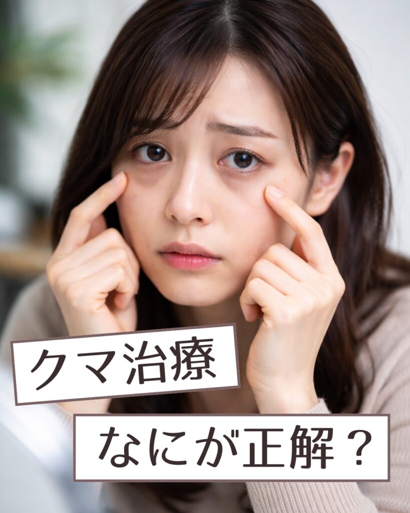 【完全ガイド】目の下のクマの種類と最適な治療法｜脱脂・裏ハムラ・脂肪注入まで医師が解説