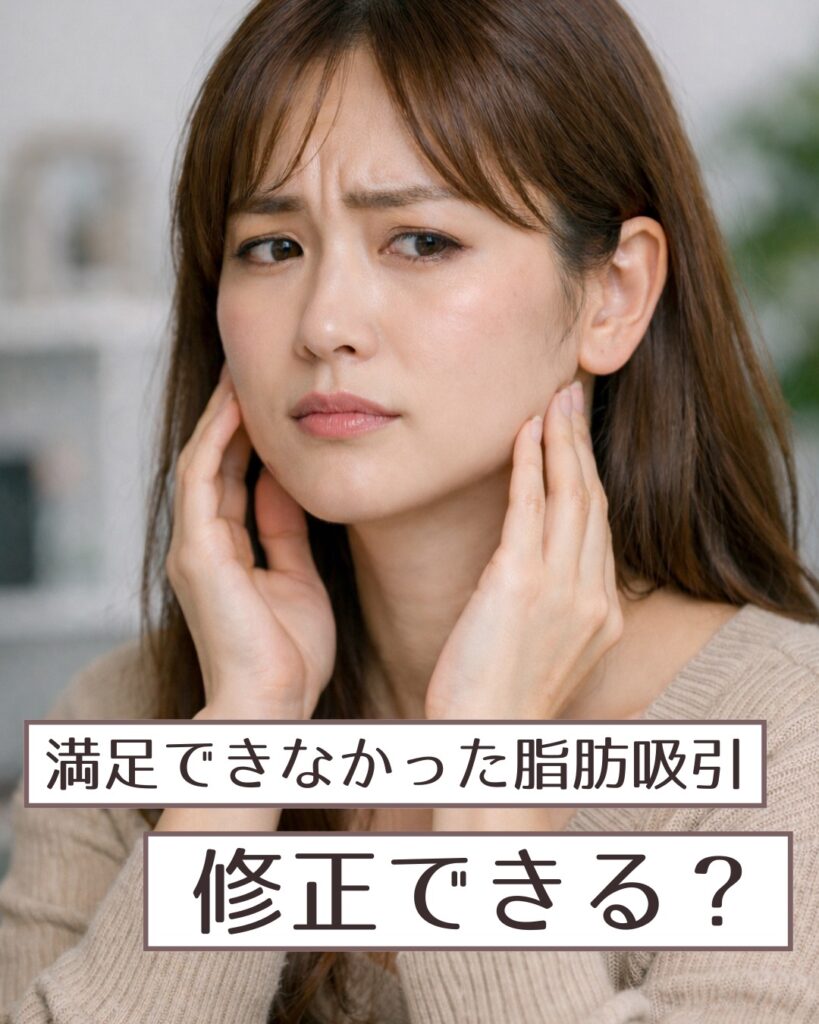 【仙台】フェイスラインの脂肪吸引・他院修正でお悩みの方へ