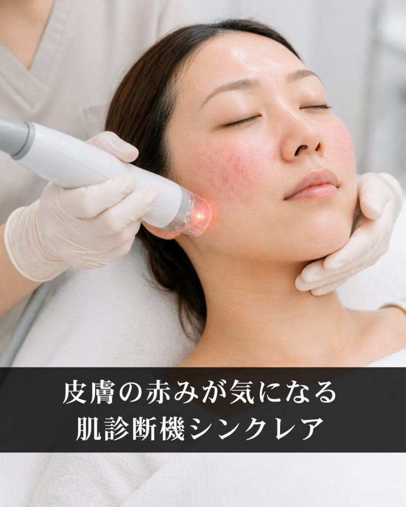 仙台で皮膚の赤みが気になるときは肌診断機シンクレアがおすすめ