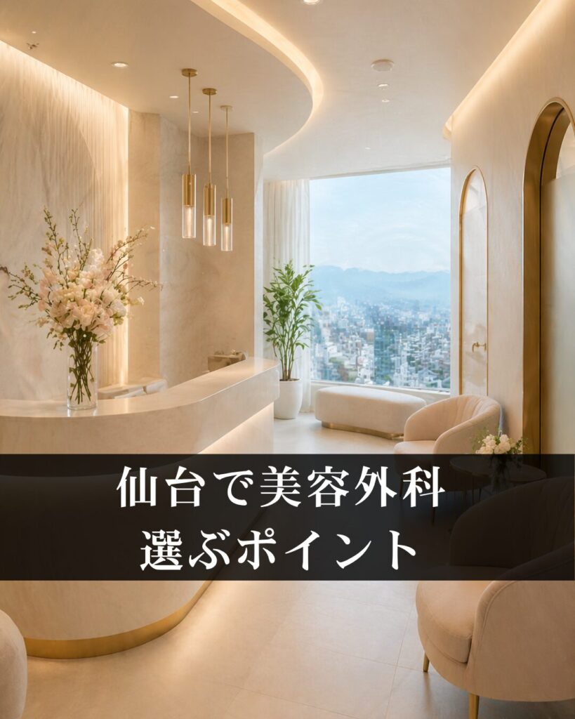 仙台で美容外科を選ぶなら何を見るべきか