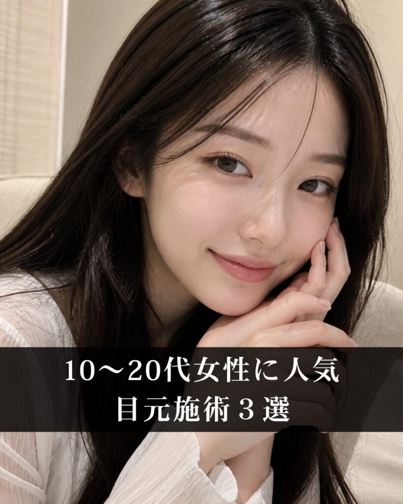 仙台の二重整形名医が選ぶ10〜20代女性に人気の目元施術３選